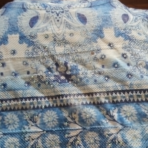 Time and Tru Short Sleeve Women's XL (16-18) Top with slit in sleeves - Picture 10 of 10